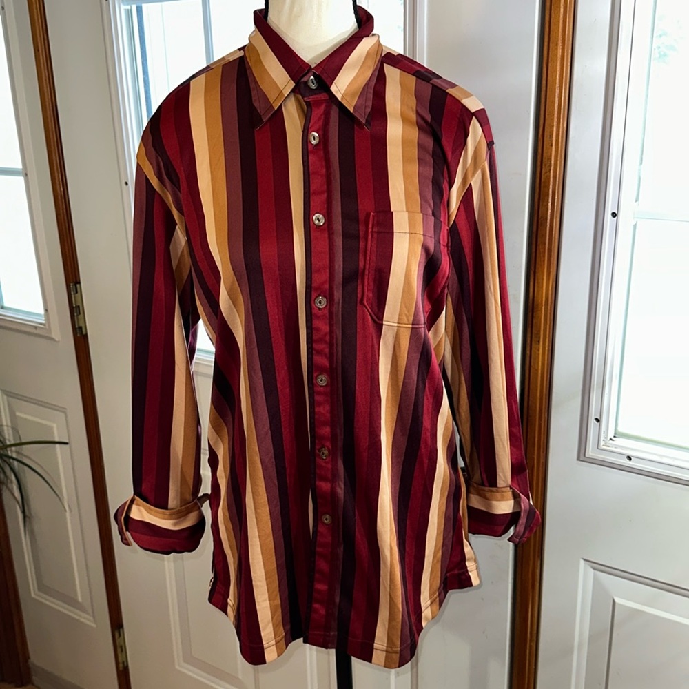 Vintage Replay Italian Striped Button Down Shirt